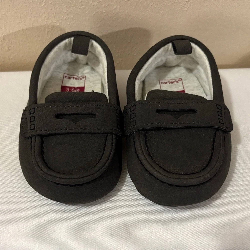 Carter's Dark Brown Kids Moccasins